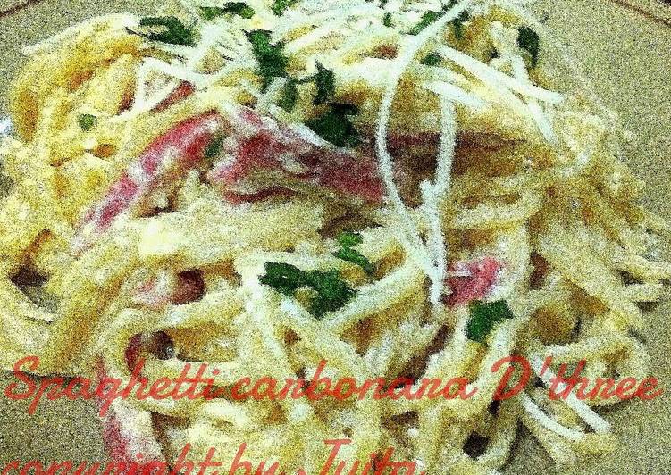 Resep Spaghetti carbonara - Juita Kristy
