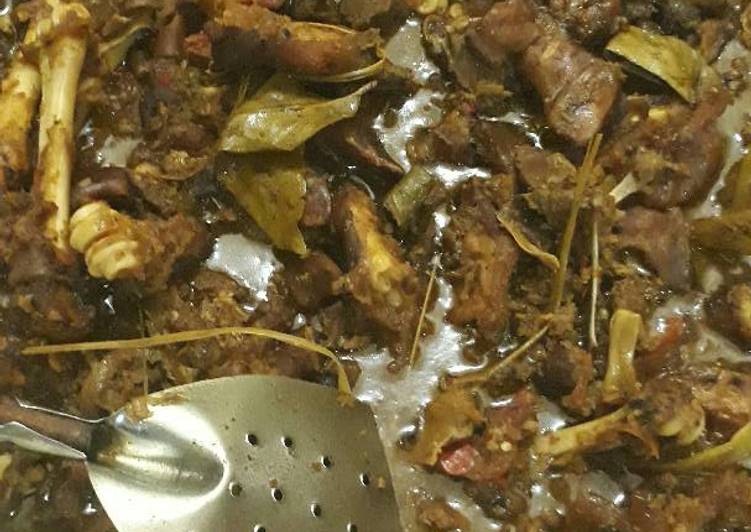 resep Tengkleng kepala dan kaki kambing kecap