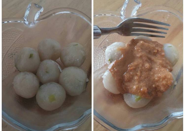 resep Cilok Bandung bumbu kacang