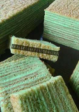 Lapis Legit Pandan Putih Telur