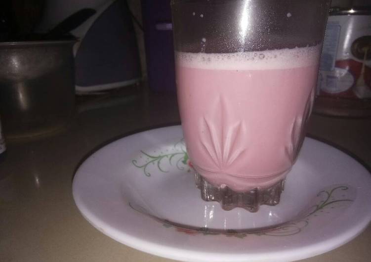 gambar untuk resep makanan Susu kedelai strowberry