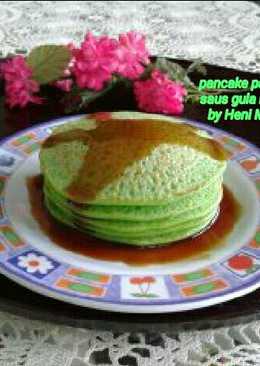 Pancake pandan saus gula merah