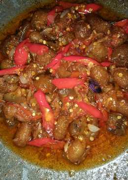 Sambel Kulit Sapi cabe merah pedess