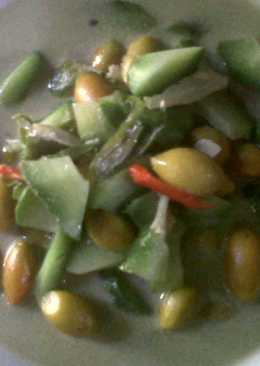 Sayur lodeh melinjo dan labu siam mini