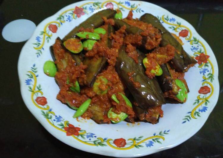 cara membuat Balado Terong Pete