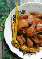 Kikil masak kecap pedas (kikil a.k.a kulit sapi/lumping)