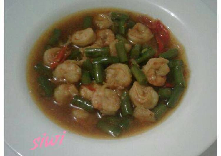 resep masakan Udang Buncis Masak Saus Tiram