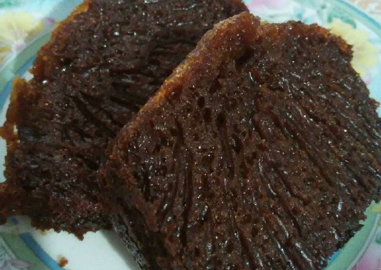 gambar untuk cara membuat Sarang Semut (Cake Caramel) takaran kampung