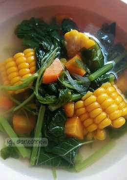 Sayur bayam feat jagung manis & wortel