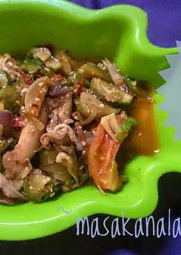 Asin Cumi Tumis Terong Gendot