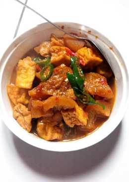 Oseng kikil tahu sederhana