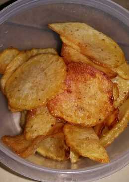 Kentang goreng thapki simple (chips)