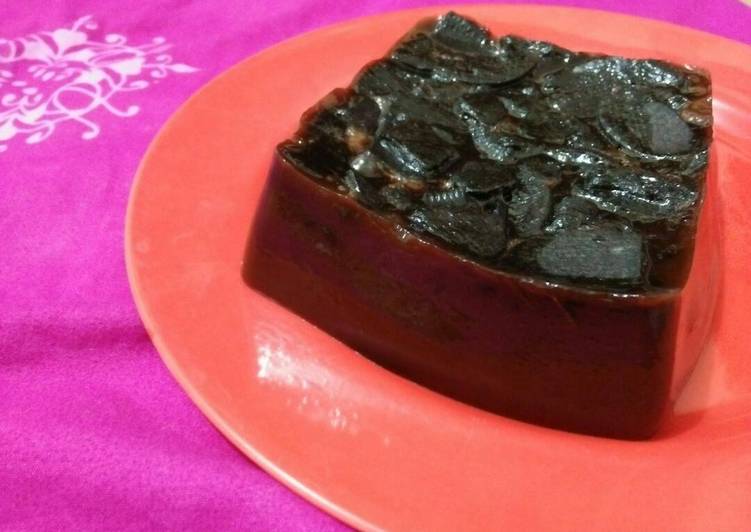 gambar untuk resep Puding cokelat oreo