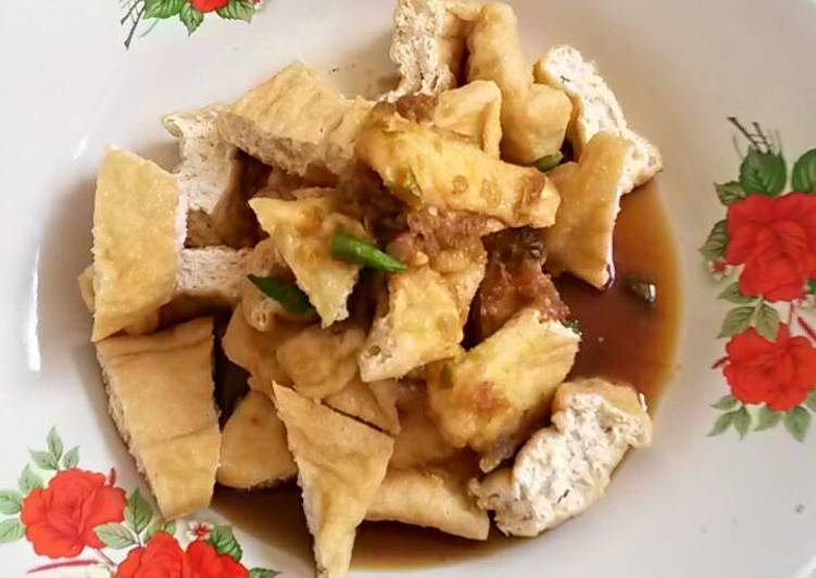 Resep Tahu gejrot #pr_jajanandaerah By Gita Satya Ananda