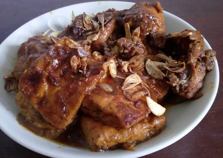 resep Semur Ayam Tahu