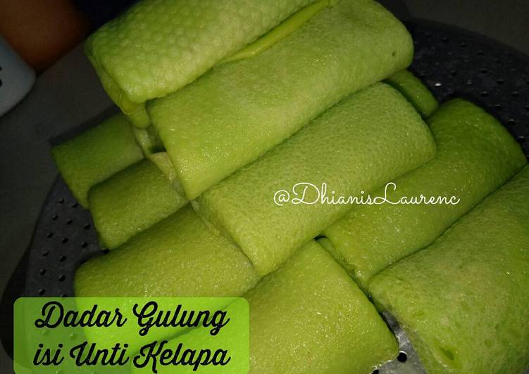 resep Dadar gulung isi unti kelapa