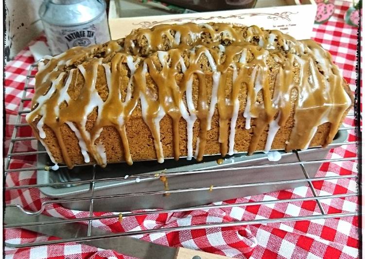 gambar untuk resep Coffee au lait poundcake w milk & coffee glaze