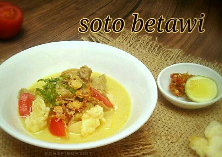 gambar untuk resep makanan Soto betawi