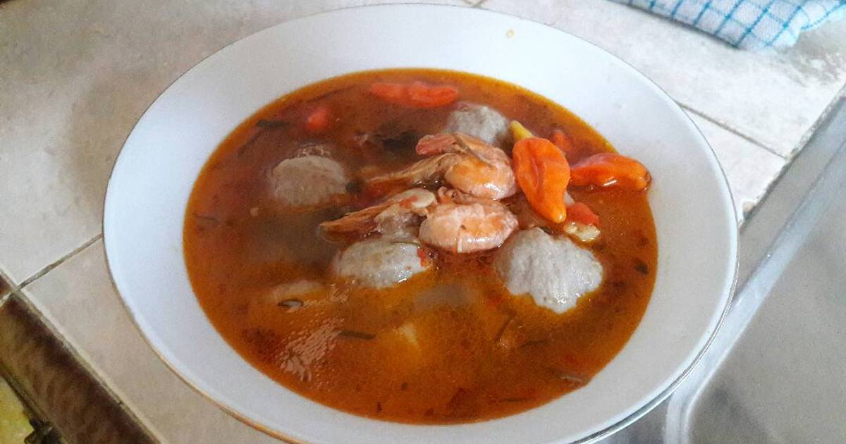 5 resep sayur bakso tuna masak bumbu tomyam enak dan 