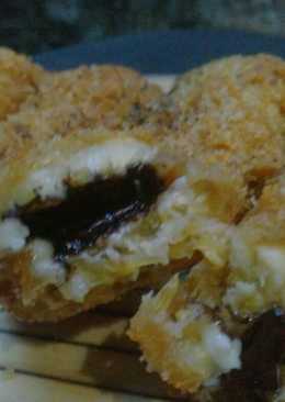 Pisang goreng coklat mozarella