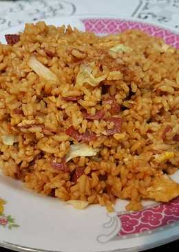 Nasi goreng smoked beef sambel bu rudy