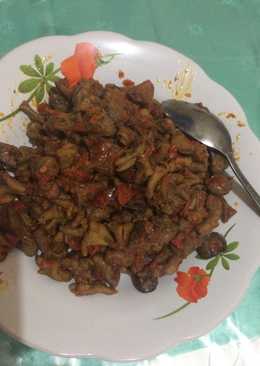 Sambal goreng hati ampela usus ayam