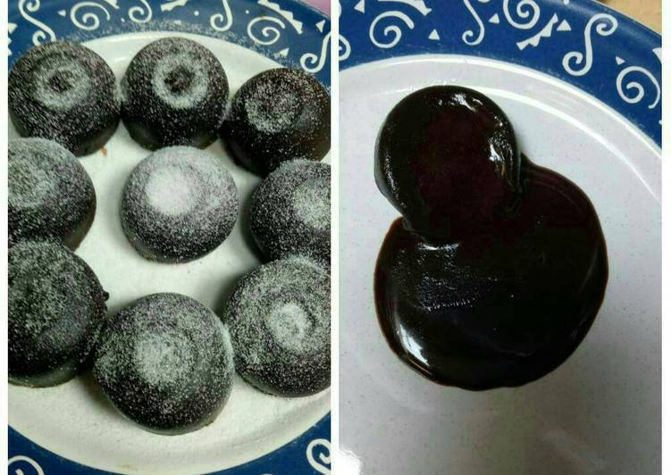 cara membuat Choco lava kukus