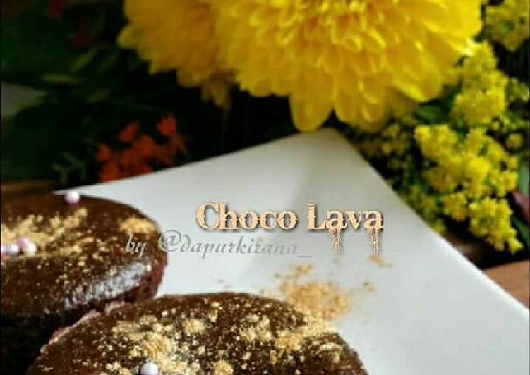 gambar untuk cara membuat Choco Lava (tutorial)