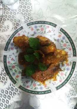 Sambel ayam goreng daun mints