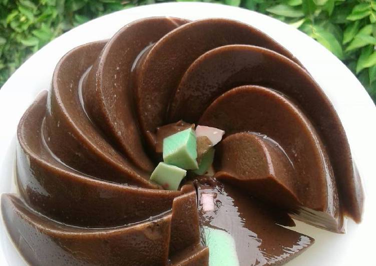 resep lengkap untuk Jelly tornado coklat