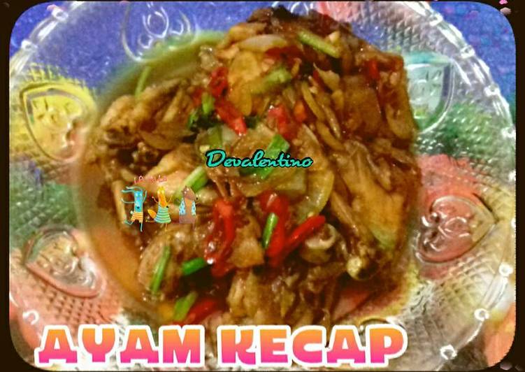 bahan dan cara membuat Ayam Kecap Pedas Manis