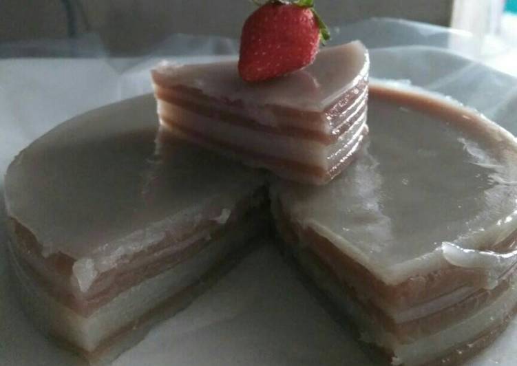 resep makanan Lapis tepung beras+tapioka