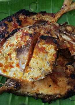 Ikan Bakar bumbu kuning manis pedas