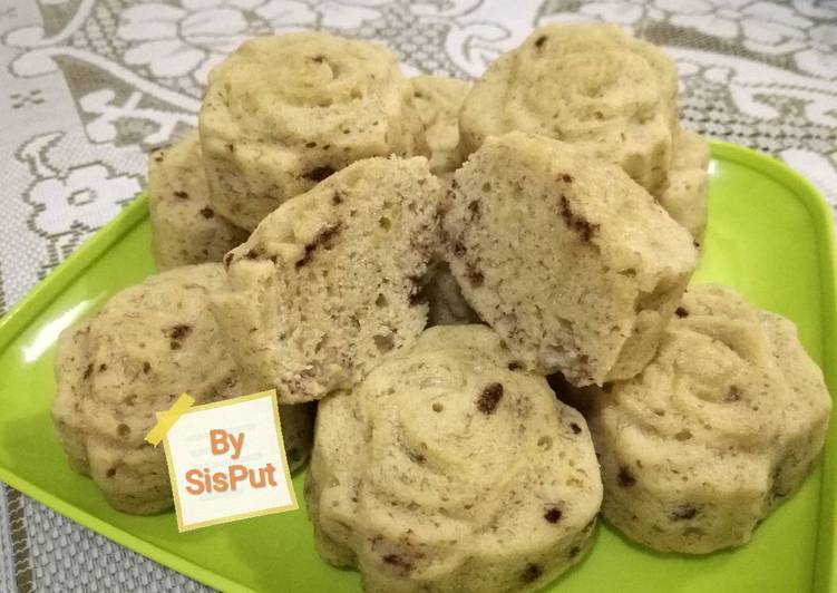 resep makanan Bolu Kukus Pisang Simple (no mixer anti gagal)