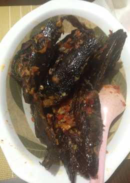 Balado ikan sale (lele asap)