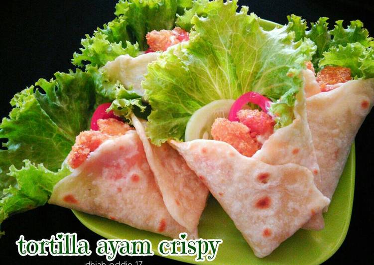 gambar untuk resep makanan Tortilla ayam crispy