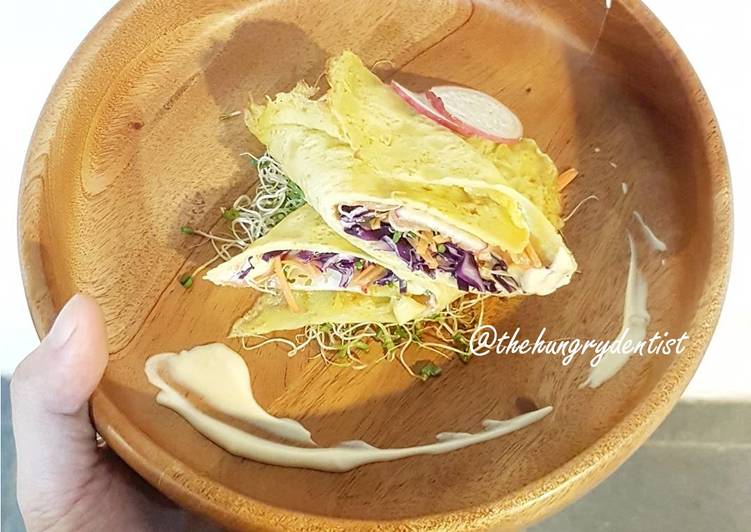 resep masakan Rainbow Wrap