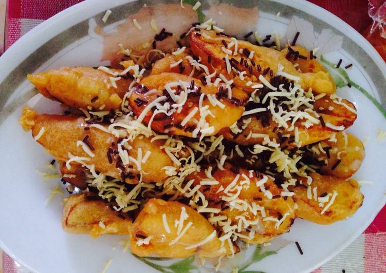 gambar untuk resep Pisang goreng sukecok (susu keju coklat)