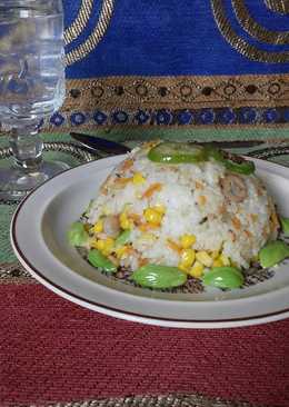 Nasi tim jagung manis