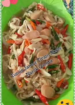 Tumis Jamur Tiram Sosis