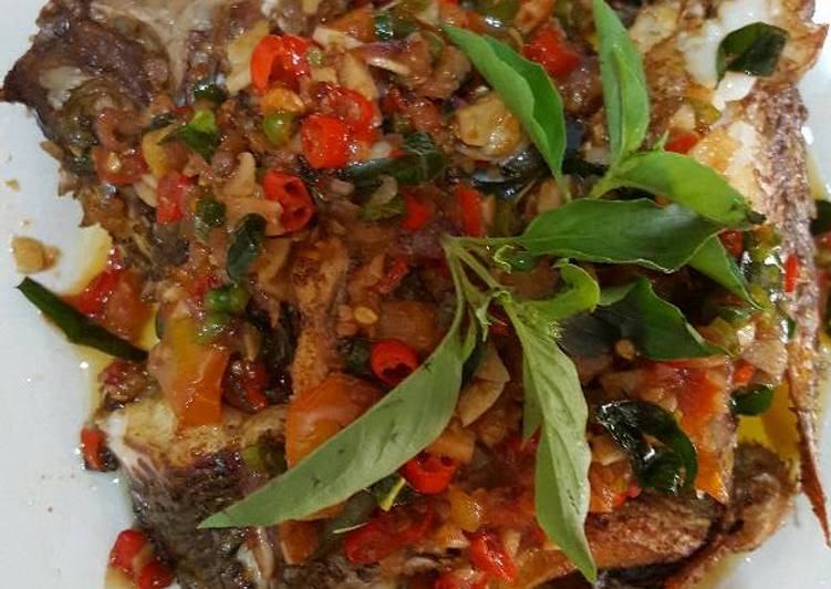 resep Nila goreng sambal dabu