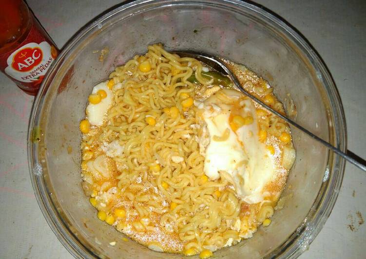 gambar untuk resep Mie tumis jagung ala haikal