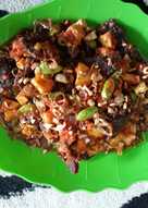 Dendeng Kering vs Kentang pete sambal jerit