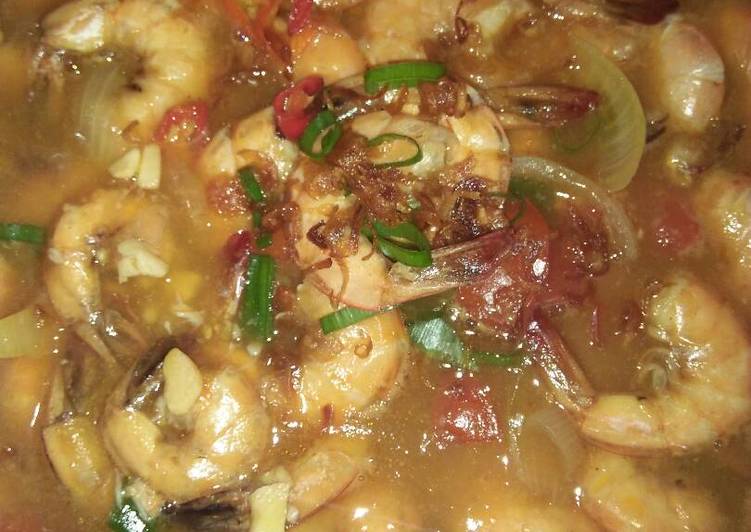 gambar untuk resep makanan Udang pedas asam manis