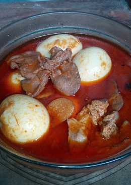 Semur telur dan ati ampela #PR_aneka semur