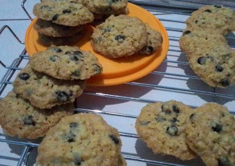 gambar untuk cara membuat Oatmeal crispy cookies,super enak dan sehat