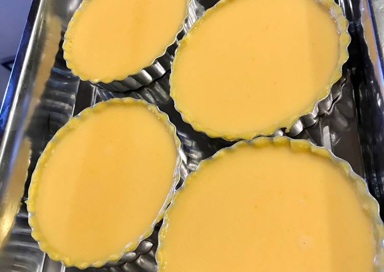 resep lengkap untuk _egg tart_