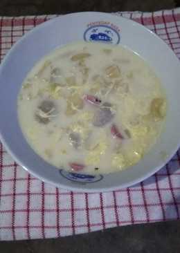 Setup macaroni bakso sosis.