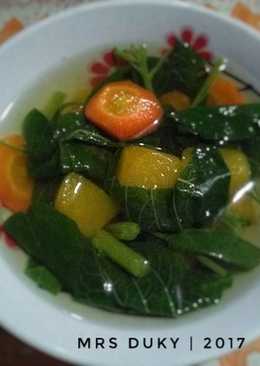 Sayur Bening Bayam Kunci