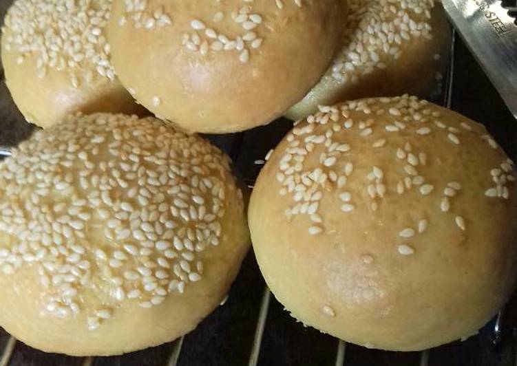 bahan dan cara membuat Roti bun mini